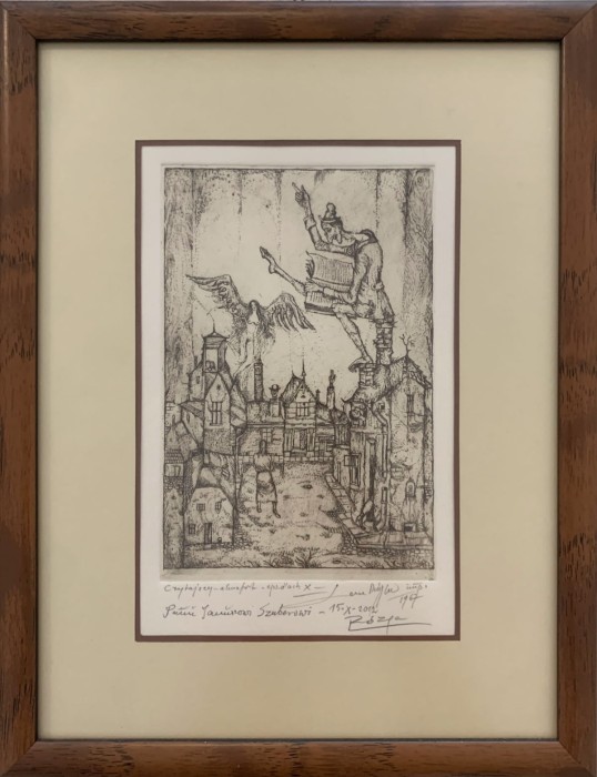 Leszek Rózga, Czytający, grafika, Galeria Sztuki Katarzyny Napiórkowskiej
