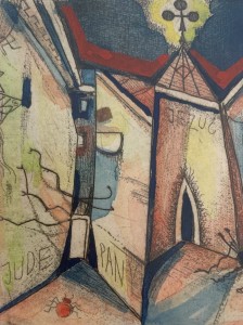 Leszek Rózga, Podwórko trefl, grafika, Galeria Sztuki Katarzyny Napiórkowskiej
