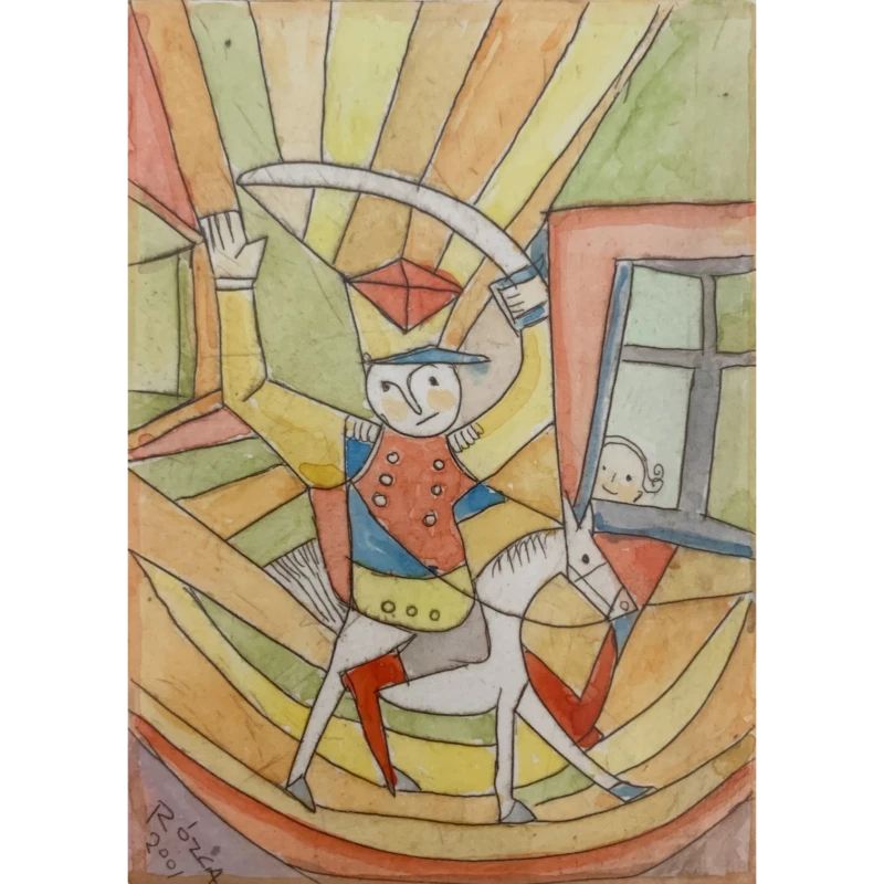 Leszek Rózga, Żołnierzyk, grafika, Galeria Sztuki Katarzyny Napiórkowskiej