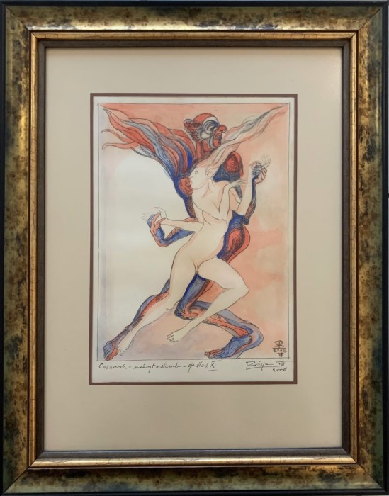 Leszek Rózga, Casanova, grafika, Galeria Sztuki Katarzyny Napiórkowskiej