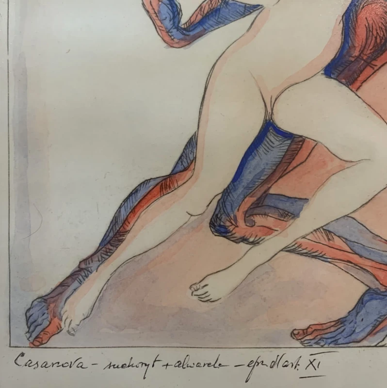 Leszek Rózga, Casanova, grafika, Galeria Sztuki Katarzyny Napiórkowskiej