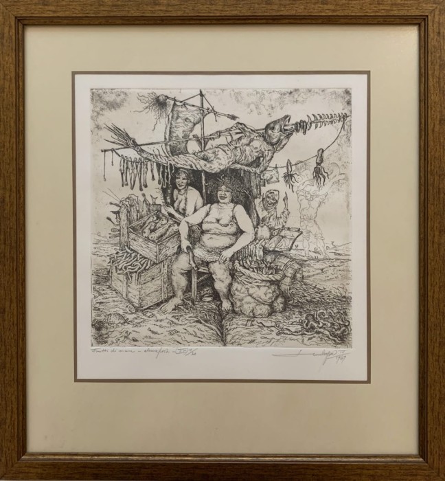 Leszek Rózga, Frutti di mare, grafika, Galeria Sztuki Katarzyny Napiórkowskiej