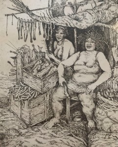 Leszek Rózga, Frutti di mare, grafika, Galeria Sztuki Katarzyny Napiórkowskiej