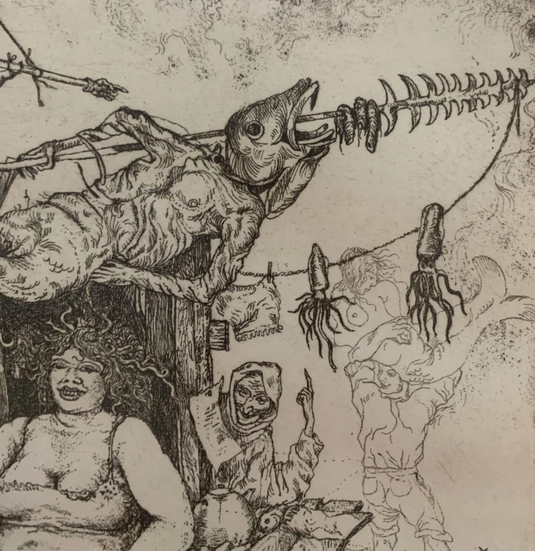 Leszek Rózga, Frutti di mare, grafika, Galeria Sztuki Katarzyny Napiórkowskiej