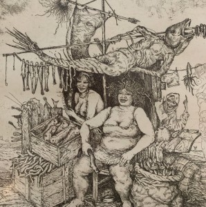 Leszek Rózga, Frutti di mare, grafika, Galeria Sztuki Katarzyny Napiórkowskiej