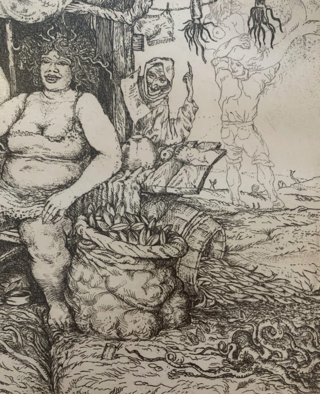 Leszek Rózga, Frutti di mare, grafika, Galeria Sztuki Katarzyny Napiórkowskiej