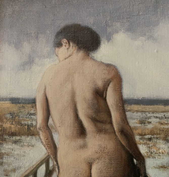 Katarzyna Szydłowska, Pomost, obraz, Galeria Sztuki Katarzyny Napiórkowskiej