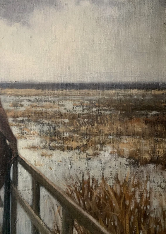 Katarzyna Szydłowska, Pomost, obraz, Galeria Sztuki Katarzyny Napiórkowskiej