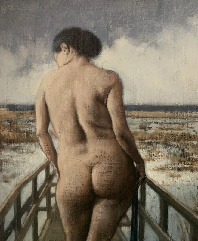 Katarzyna Szydłowska, Pomost, obraz, Galeria Sztuki Katarzyny Napiórkowskiej