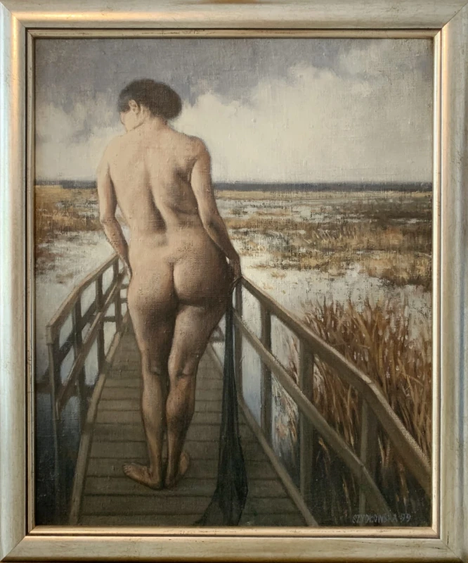 Katarzyna Szydłowska, Pomost, obraz, Galeria Sztuki Katarzyny Napiórkowskiej