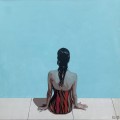 Joanna Woyda, Plaża. Nad basenem, obraz, Galeria Sztuki Katarzyny Napiórkowskiej
