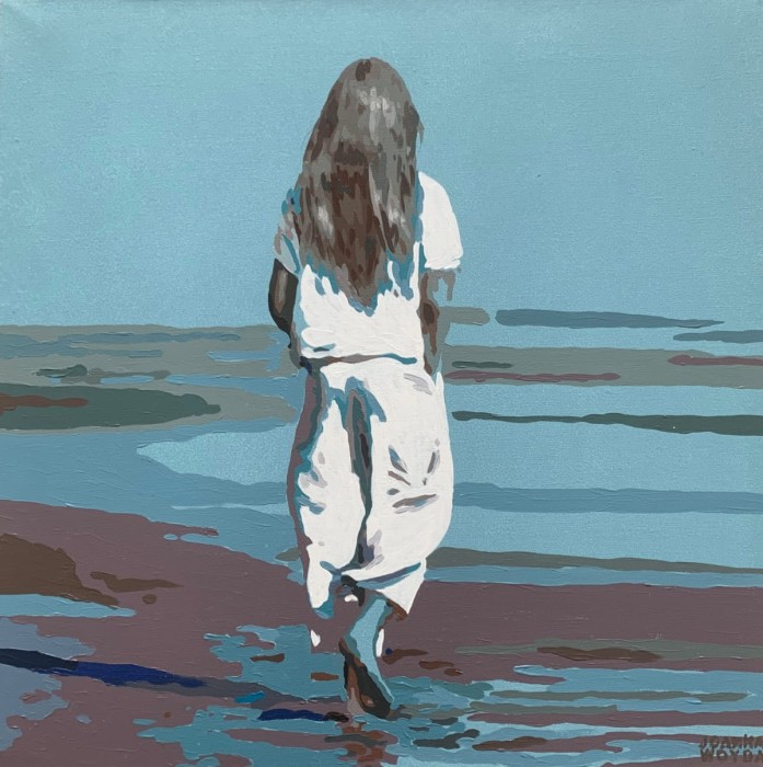 Joanna Woyda, Plaża. Fale, obraz, Galeria Sztuki Katarzyny Napiórkowskiej