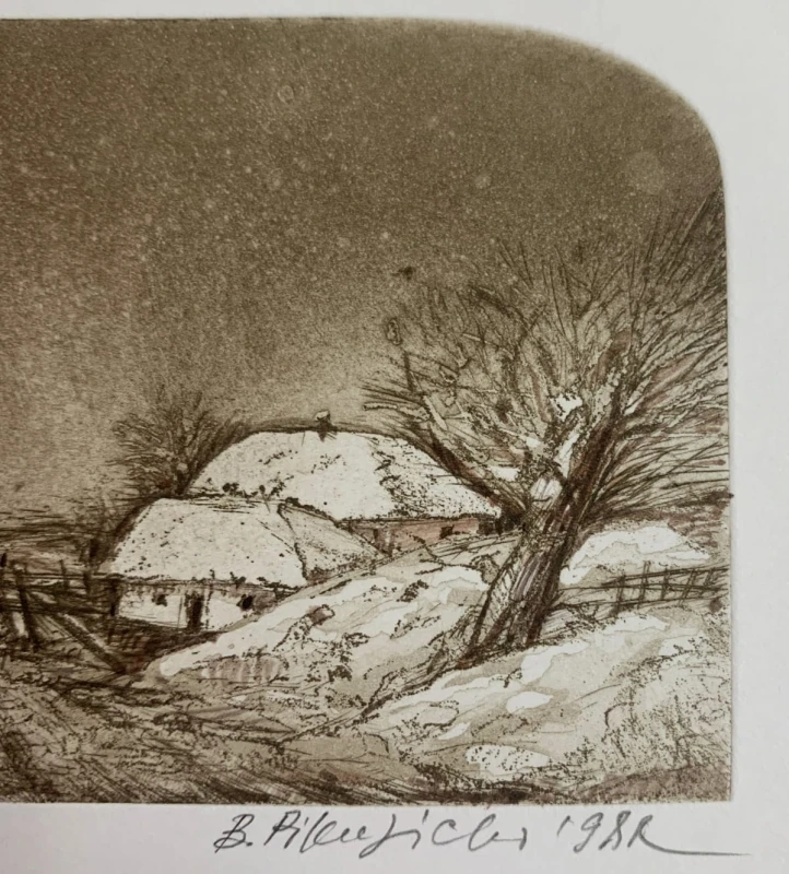 Bogdan Pikulicki, Pejzaż, grafika, Galeria Sztuki Katarzyny Napiórkowskiej