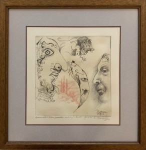 Leszek Rózga, Szkicownik - oko proroka, grafika, Galeria Sztuki Katarzyny Napiórkowskiej