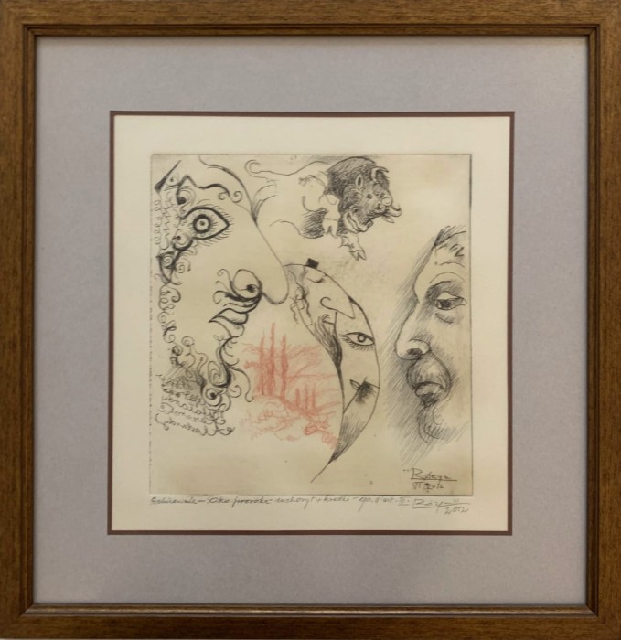 Leszek Rózga, Szkicownik - oko proroka, grafika, Galeria Sztuki Katarzyny Napiórkowskiej