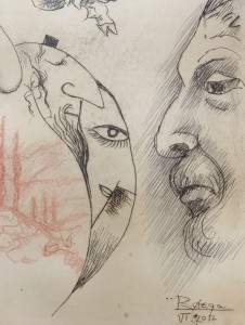 Leszek Rózga, Szkicownik - oko proroka, grafika, Galeria Sztuki Katarzyny Napiórkowskiej