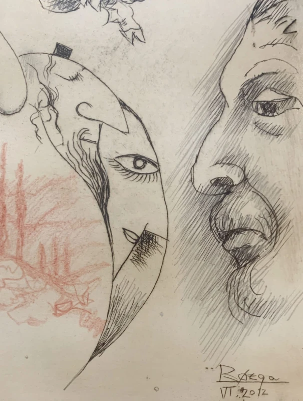 Leszek Rózga, Szkicownik - oko proroka, grafika, Galeria Sztuki Katarzyny Napiórkowskiej