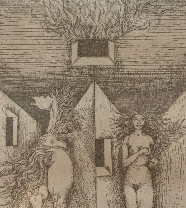 Leszek Rózga, Erato, grafika, Galeria Sztuki Katarzyny Napiórkowskiej