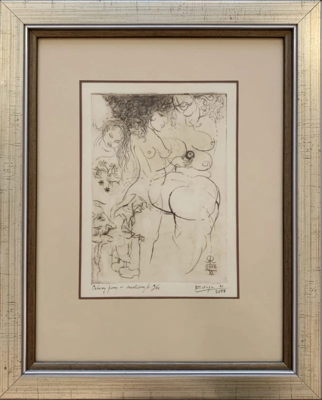 Leszek Rózga, Cztery pory roku, grafika, Galeria Sztuki Katarzyny Napiórkowskiej