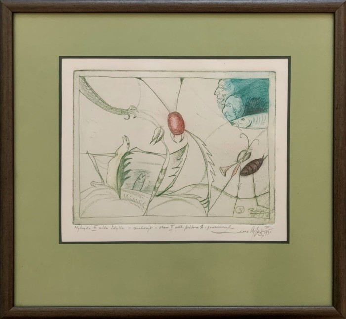 Leszek Rózga,  Hybryda III albo Idylla, grafika, Galeria Sztuki Katarzyny Napiórkowskiej