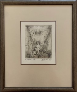 Leszek Rózga, W pasażu, grafika, Galeria Sztuki Katarzyny Napiórkowskiej