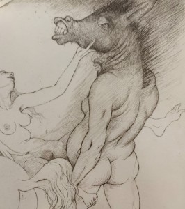 Leszek Rózga, Donkiszoteria - Zaślepienie, grafika, Galeria Sztuki Katarzyny Napiórkowskiej