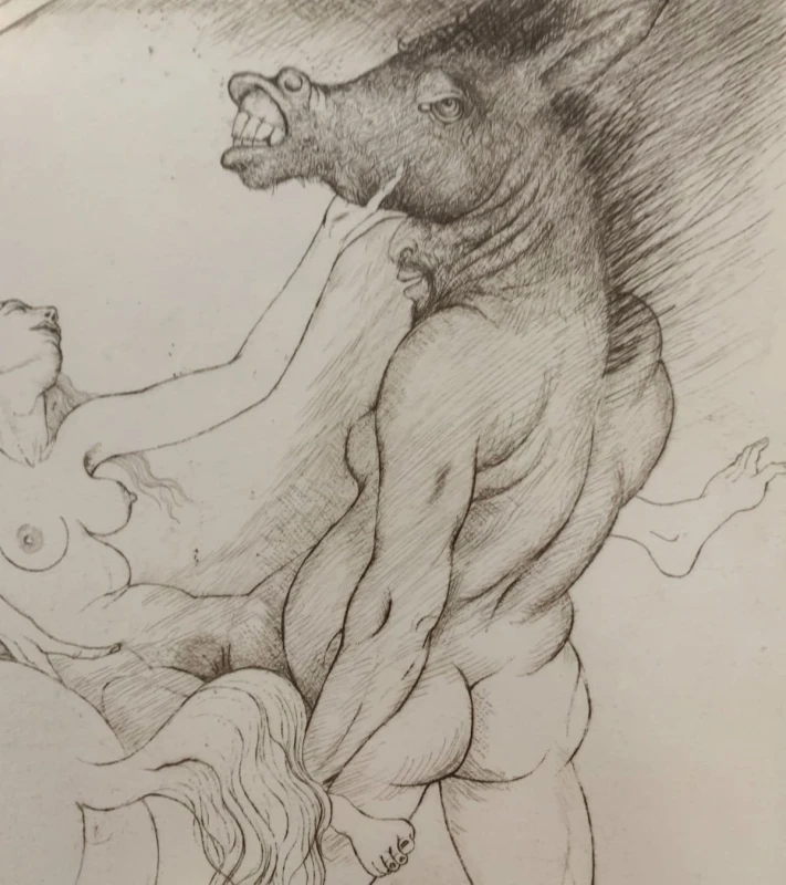 Leszek Rózga, Donkiszoteria - Zaślepienie, grafika, Galeria Sztuki Katarzyny Napiórkowskiej
