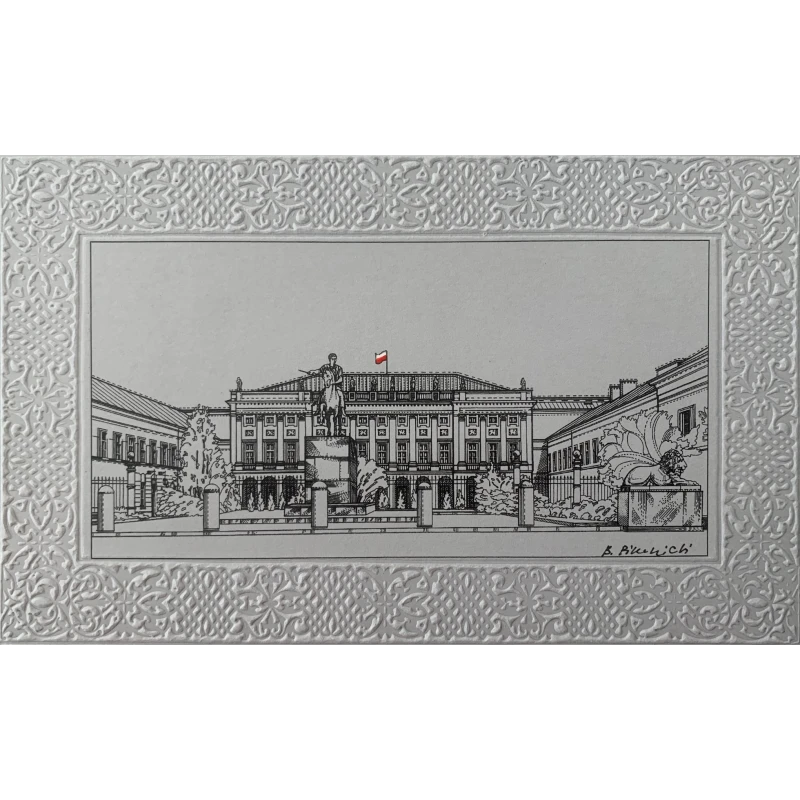 Bogdan Pikulicki, Warszawa - Pałac Prezydencki, grafika, Galeria Sztuki Katarzyny Napiórkowskiej