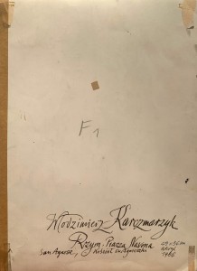 Włodzimierz Karczmarzyk, Rzym, Plac Navona, kościół św Agnieszki, obraz, Galera Sztuki Katarzyny Napiórkowskiej
