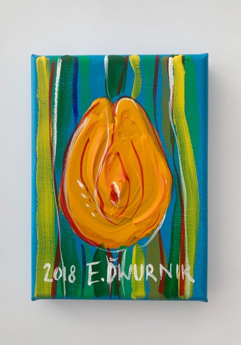 Edward Dwurnik, Tulipan, obraz, Galeria Sztuki Katarzyny Napiórkowskiej