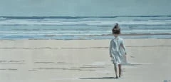 Joanna Woyda Plaża. Niebieska sukienka Galeria Sztuki Katarzyny Napiórkowskiej (3).jpg