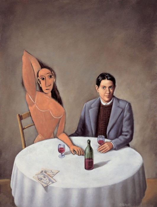 Rafał Olbiński Picasso at the Lapin Agile Galeria Sztuki Katarzyny Napiórkowskiej
