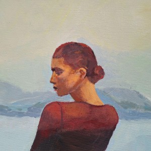 Danuta Dąbrowska-Siemaszkiewicz Pani w oknie Galeria Sztuki Katarzyny Napiórkowskiej