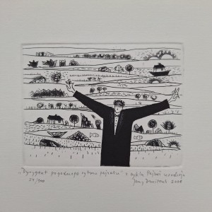 Jerzy Dmitruk Dyrygent pogodnego rytmu pejzażu (Pejzaż urodzaju) Galeria Sztuki Katarzyny Napiórkowskie