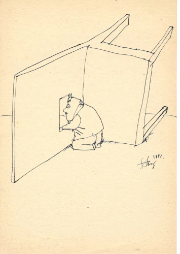 Stasys Eidrigevicius, Okno (Bez tytułu) 